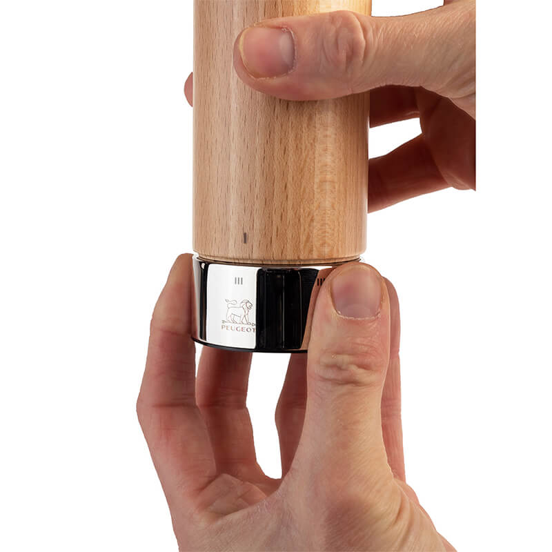 Peugeot Isen manuelle Salzmühle aus Holz mit u'Select-System natur, 18 cm