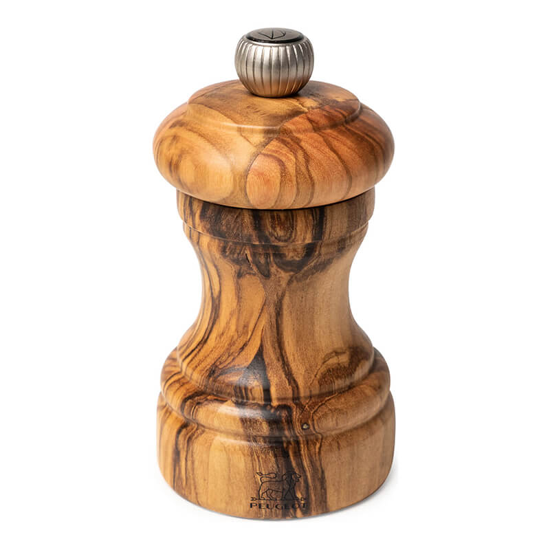 Peugeot Bistro manuelle Salzmühle aus Olivenholz, 10 cm weitere Ansicht Peugeot Bistro manuelle Salzmühle aus Olivenholz, 10 cm