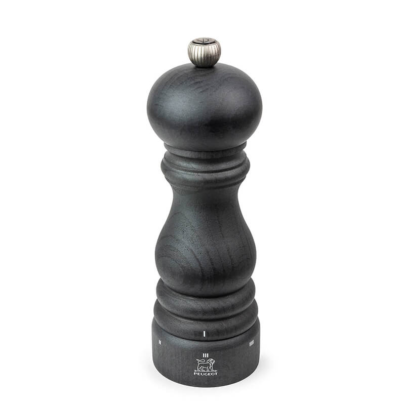 Peugeot Paris Graphite manuelle Pfeffermühle aus Holz mit u´Select-System schwarz, 18 cm weitere Ansicht Peugeot Paris Graphite manuelle Pfeffermühle aus Holz mit u´Select-System schwarz, 18 cm