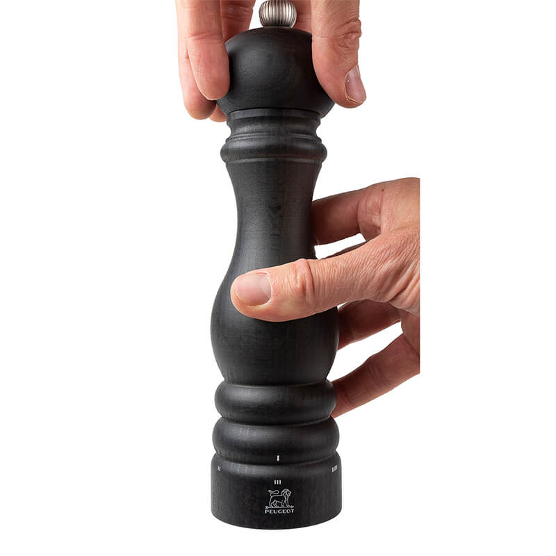 Peugeot Paris Graphite manuelle Salzmühle aus Holz mit u´Select-System schwarz, 22 cm weitere Ansicht Peugeot Paris Graphite manuelle Salzmühle aus Holz mit u´Select-System schwarz, 22 cm