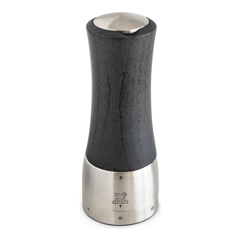 Peugeot Madras Graphite manuelle Pfeffermühle aus Holz & Edelstahl, 16 cm weitere Ansicht Peugeot Madras Graphite manuelle Pfeffermühle aus Holz & Edelstahl, 16 cm
