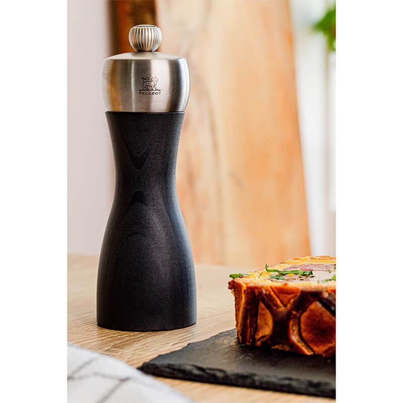 Peugeot Fidji Graphite manuelle Pfeffermühle aus Holz, 15 cm weitere Ansicht Peugeot Fidji Graphite manuelle Pfeffermühle aus Holz, 15 cm
