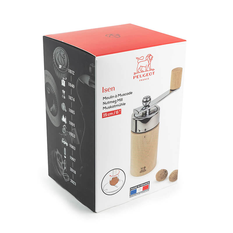 Peugeot Isen manuelle Muskatmühle natur, 15 cm
