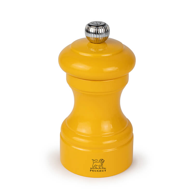 Peugeot Bistro manuelle Pfeffermühle aus Holz, lackiert safrangelb, 10 cm weitere Ansicht Peugeot Bistro manuelle Pfeffermühle aus Holz, lackiert safrangelb, 10 cm
