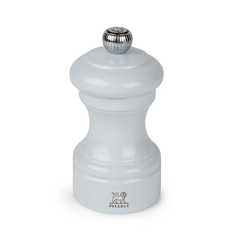 Peugeot Bistro manuelle Pfeffermühle aus Holz, lackiert hellgrau, 10 cm weitere Ansicht Peugeot Bistro manuelle Pfeffermühle aus Holz, lackiert hellgrau, 10 cm