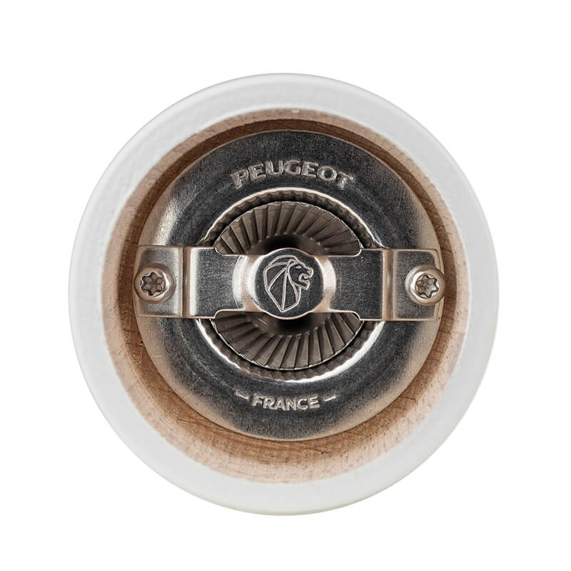 Peugeot Bistro manuelle Salzmühle aus Holz, lackiert hellgrau, 10 cm weitere Ansicht Peugeot Bistro manuelle Salzmühle aus Holz, lackiert hellgrau, 10 cm