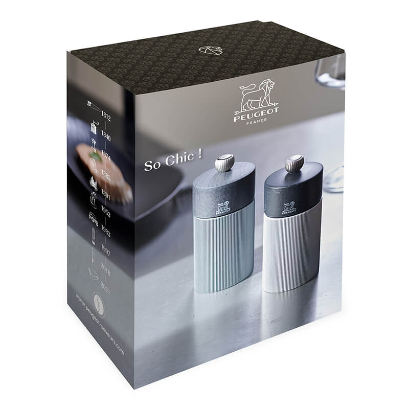 Peugeot So Chic! Geschenkbox - Duo Line Pfeffer- & Salzmühle inkl Edelstahltrichter, 12 cm weitere Ansicht Peugeot So Chic! Geschenkbox - Duo Line Pfeffer- & Salzmühle inkl Edelstahltrichter, 12 cm