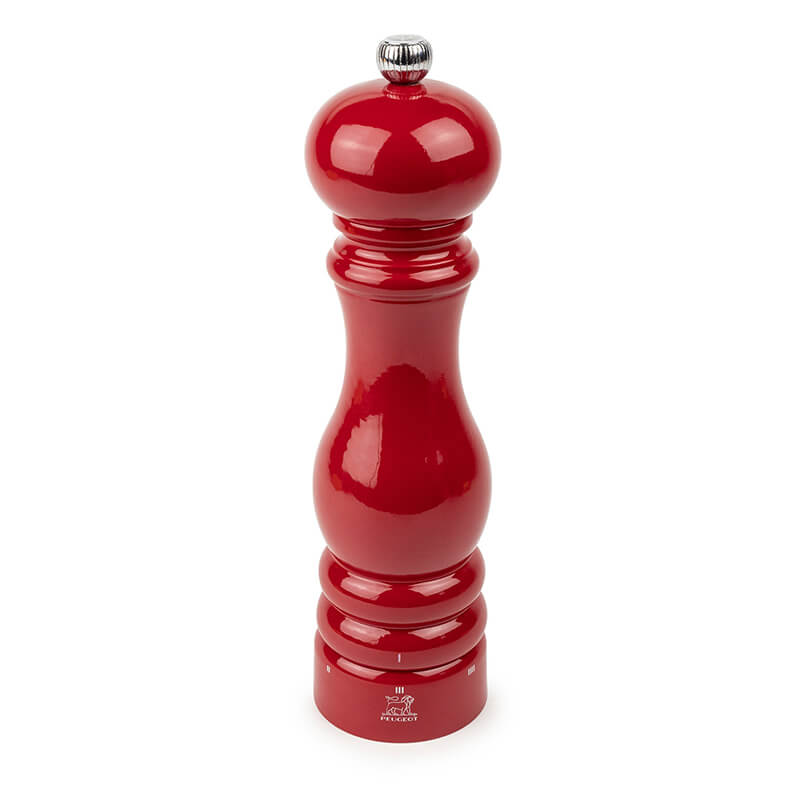 Peugeot Paris manuelle Salzmühle aus Holz mit u'Select-System passion red, 22 cm