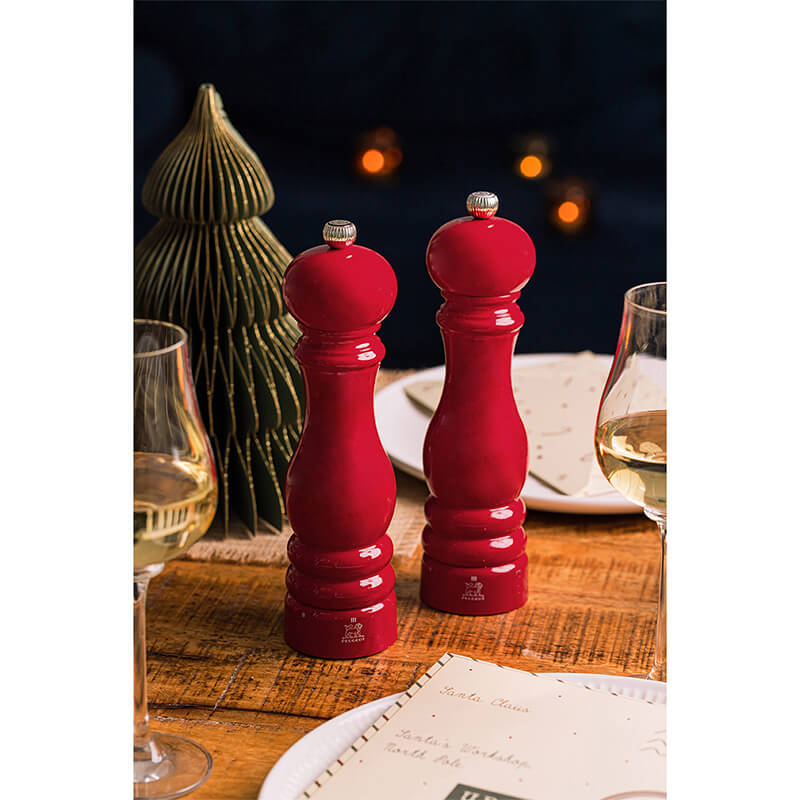 Peugeot Paris manuelle Salzmühle aus Holz mit u'Select-System passion red, 22 cm