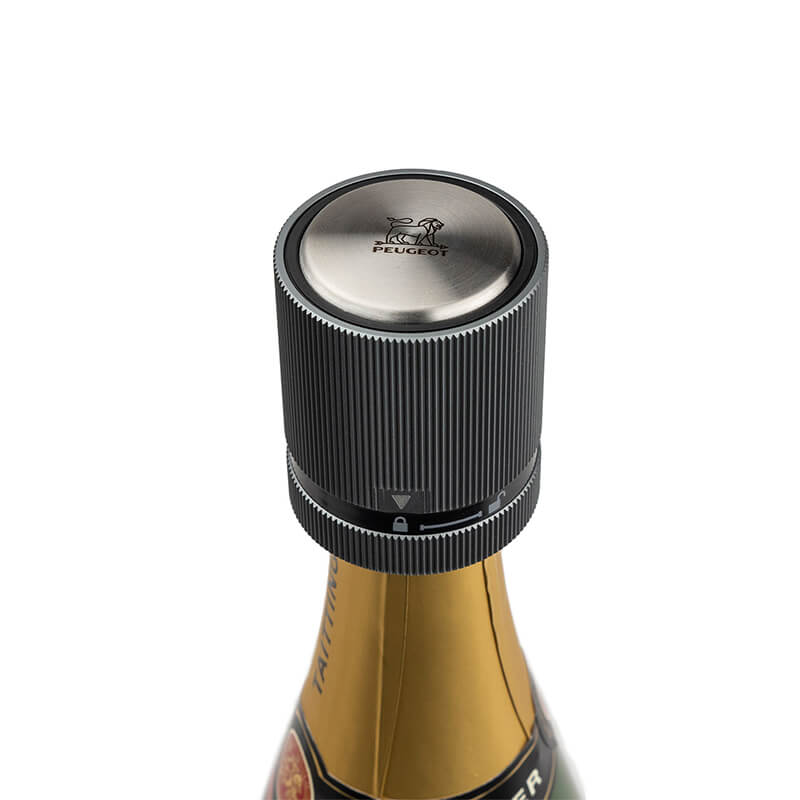 Peugeot Line - Verschluss für Perl- & Schaumweine 5,5 cm, carbon