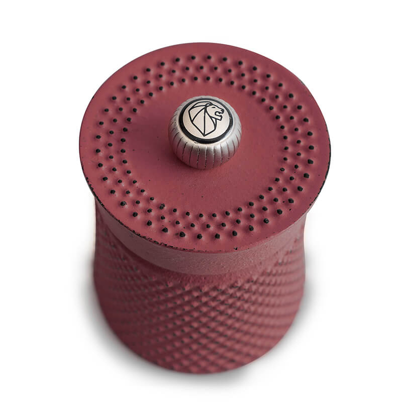 Peugeot Bali Fonte manuelle Pfeffermühle aus Gusseisen rot, 8 cm weitere Ansicht Peugeot Bali Fonte manuelle Pfeffermühle aus Gusseisen rot, 8 cm