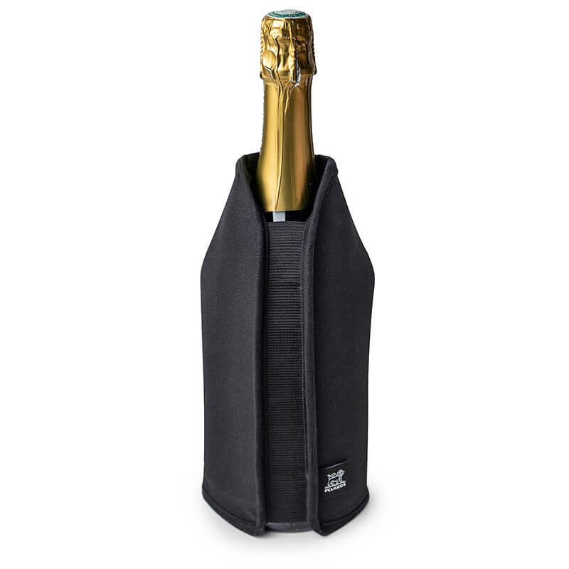 Peugoet Frizz elastische Kühlmanschette für Wein & Sekt, schwarz