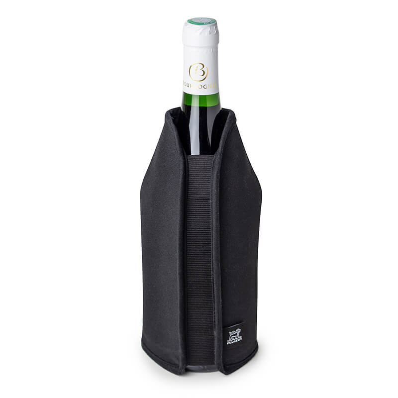 Peugoet Frizz elastische Kühlmanschette für Wein & Sekt, schwarz