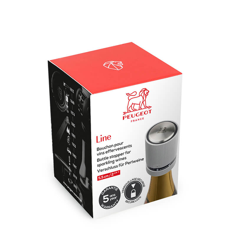 Peugeot Line - Verschluss für Perl- & Schaumweine 5,5 cm, Aluminium weitere Ansicht Peugeot Line - Verschluss für Perl- & Schaumweine 5,5 cm, Aluminium