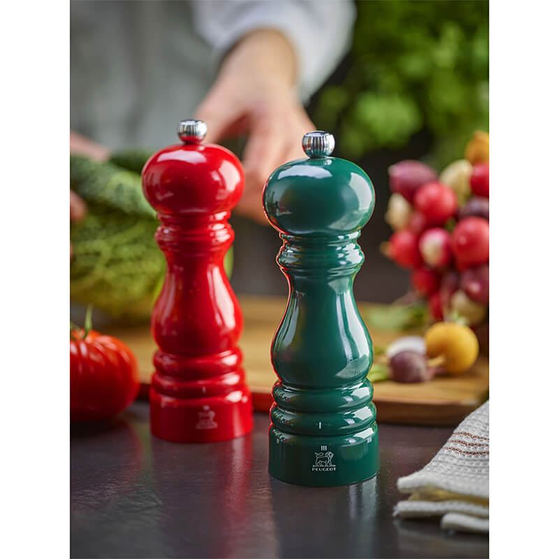 Peugeot Paris manuelle Pfeffermühle aus Holz mit u'Select-System waldgrün, 18 cm weitere Ansicht Peugeot Paris manuelle Pfeffermühle aus Holz mit u'Select-System waldgrün, 18 cm