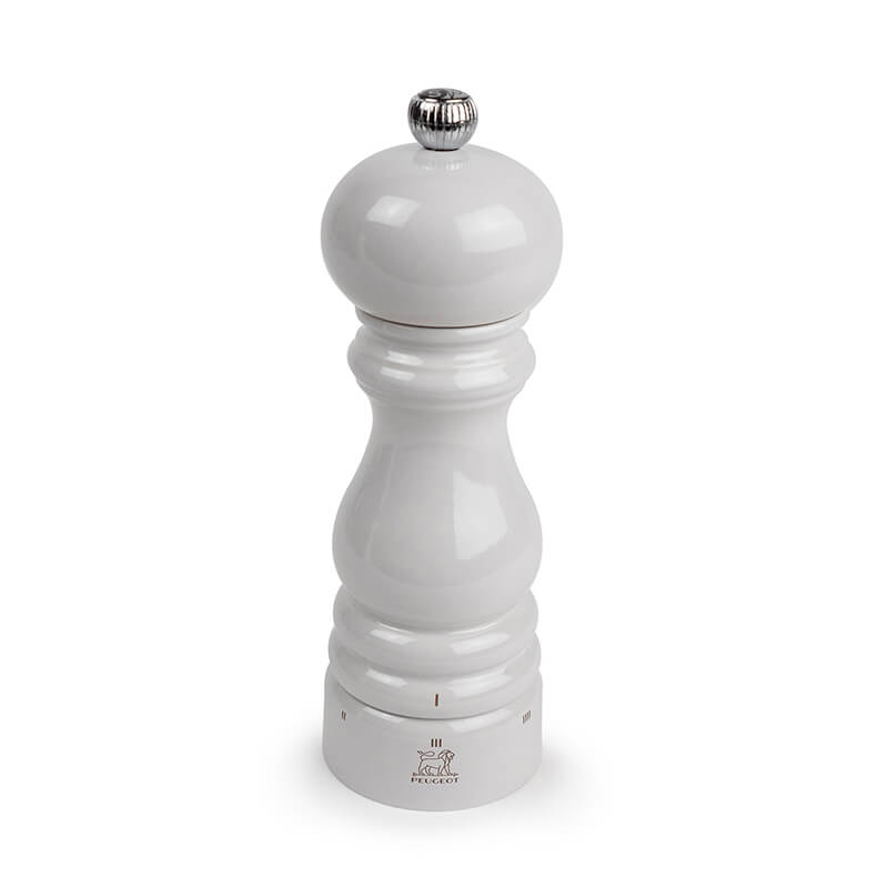 Peugeot Paris manuelle Salzmühle aus Holz mit u'Select-System perlgrau, 18 cm weitere Ansicht Peugeot Paris manuelle Salzmühle aus Holz mit u'Select-System perlgrau, 18 cm