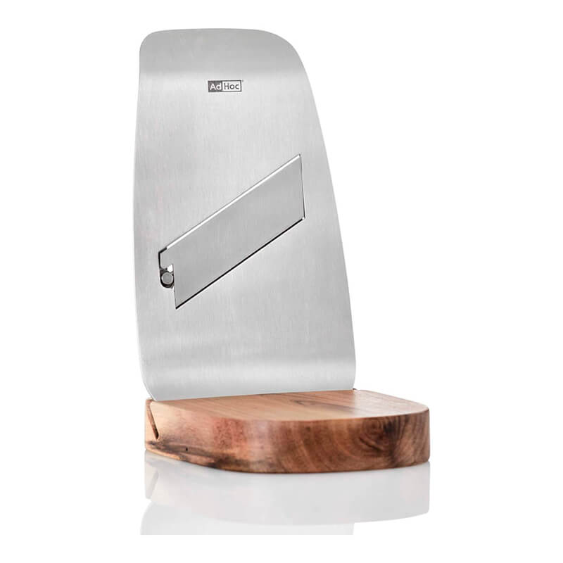 AdHoc Gourmet-Hobel Tufo aus Edelstahl & Akazienholz, 9,3 x 17 cm weitere Ansicht AdHoc Gourmet-Hobel Tufo aus Edelstahl & Akazienholz, 9,3 x 17 cm