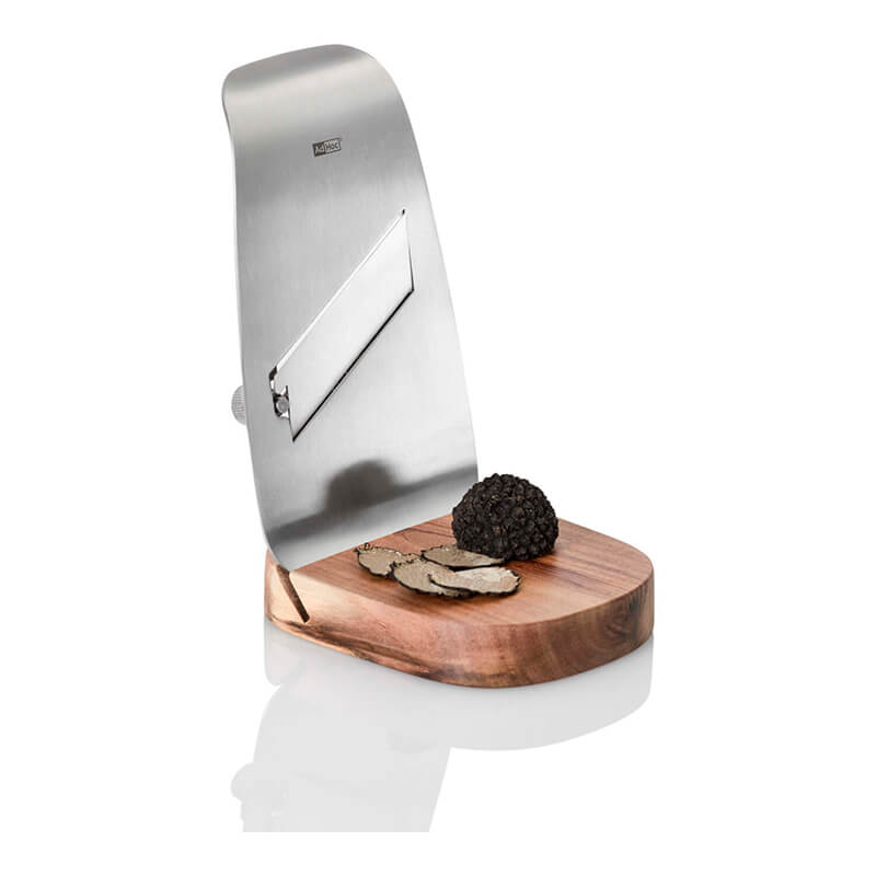 AdHoc Gourmet-Hobel Tufo aus Edelstahl & Akazienholz, 9,3 x 17 cm weitere Ansicht AdHoc Gourmet-Hobel Tufo aus Edelstahl & Akazienholz, 9,3 x 17 cm