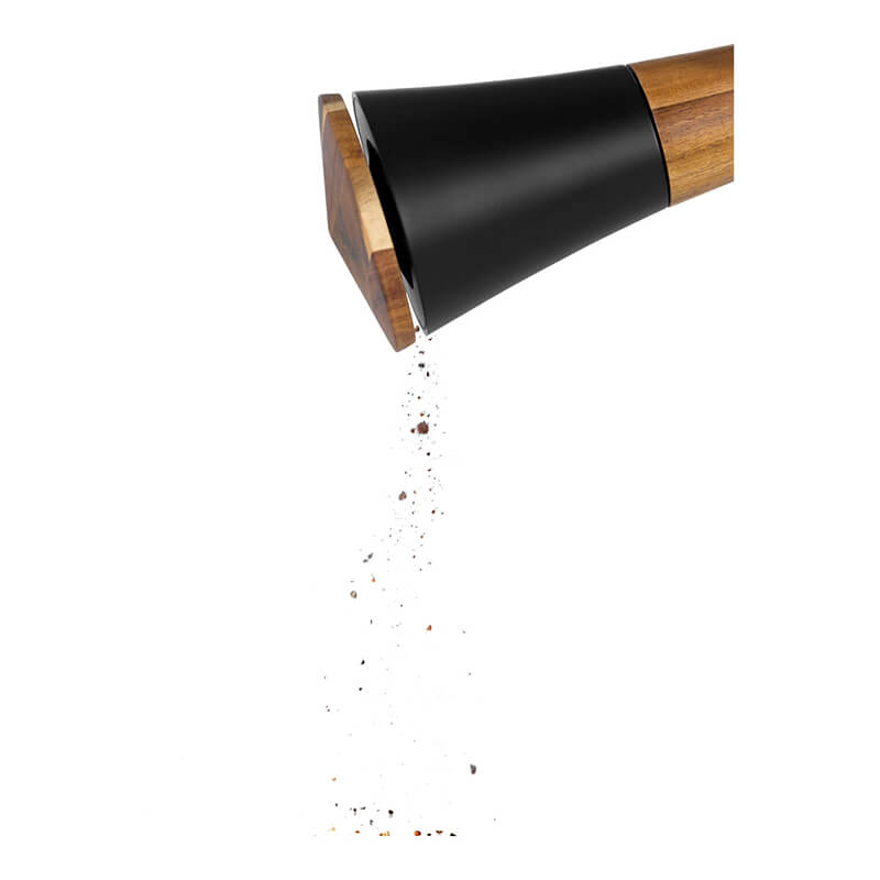 AdHoc Kreiselmühle Spin für Pfeffer / Salz mit Ceramic Mahlwerk CeraCut® aus Akazienholz & Kunststoff, 18,5 cm weitere Ansicht AdHoc Kreiselmühle Spin für Pfeffer / Salz mit Ceramic Mahlwerk CeraCut® aus Akazienholz & Kunststoff, 18,5 cm