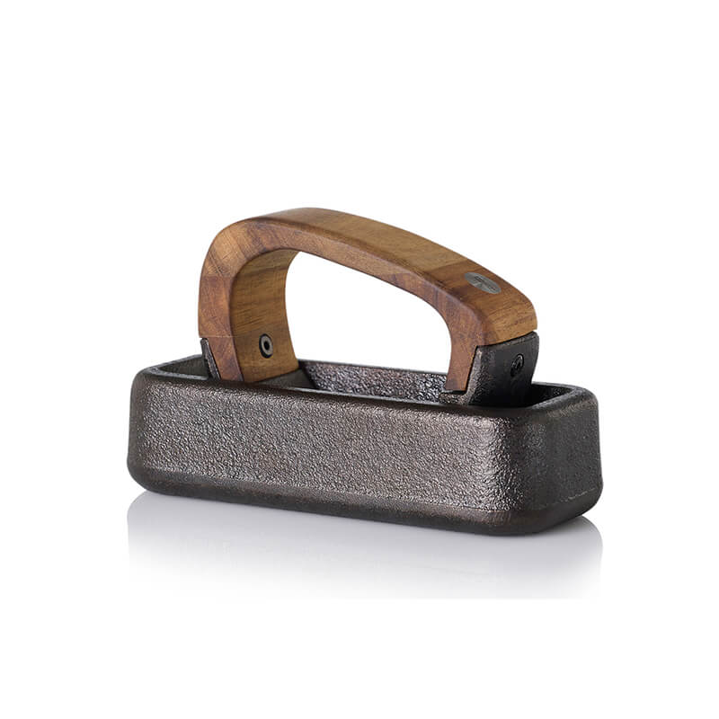 AdHoc Wiegemörser Rocca aus Akazienholz & Gusseisen, 17 cm weitere Ansicht AdHoc Wiegemörser Rocca aus Akazienholz & Gusseisen, 17 cm