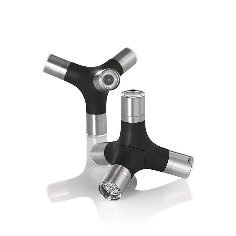 AdHoc 4-in-1 Mühle GIANT magnetisch für Pfeffer, Salz & Chili mit Ceramic Mahlwerke CeraCut® und original SchneidWerk® aus Edelstahl & Kunststoff weitere Ansicht AdHoc 4-in-1 Mühle GIANT magnetisch für Pfeffer, Salz & Chili mit Ceramic Mahlwerke CeraCut® und original SchneidWerk® aus Edelstahl & Kunststoff