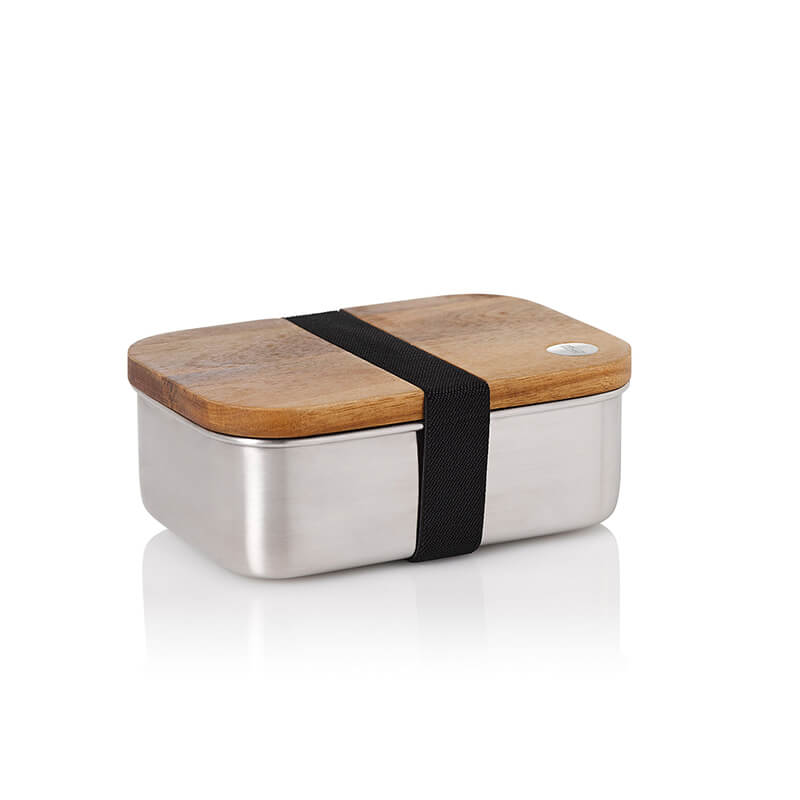 AdHoc Lunchbox Cotto aus Akazienholz, Edelstahl & Polyester, 600 ml weitere Ansicht AdHoc Lunchbox Cotto aus Akazienholz, Edelstahl & Polyester, 600 ml