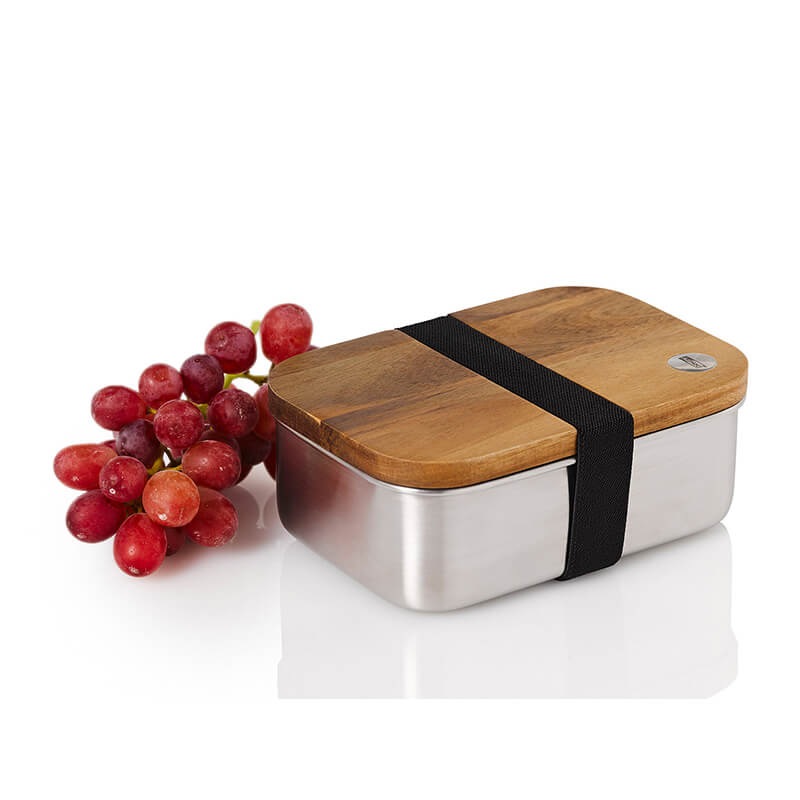 AdHoc Lunchbox Cotto aus Akazienholz, Edelstahl & Polyester, 600 ml weitere Ansicht AdHoc Lunchbox Cotto aus Akazienholz, Edelstahl & Polyester, 600 ml