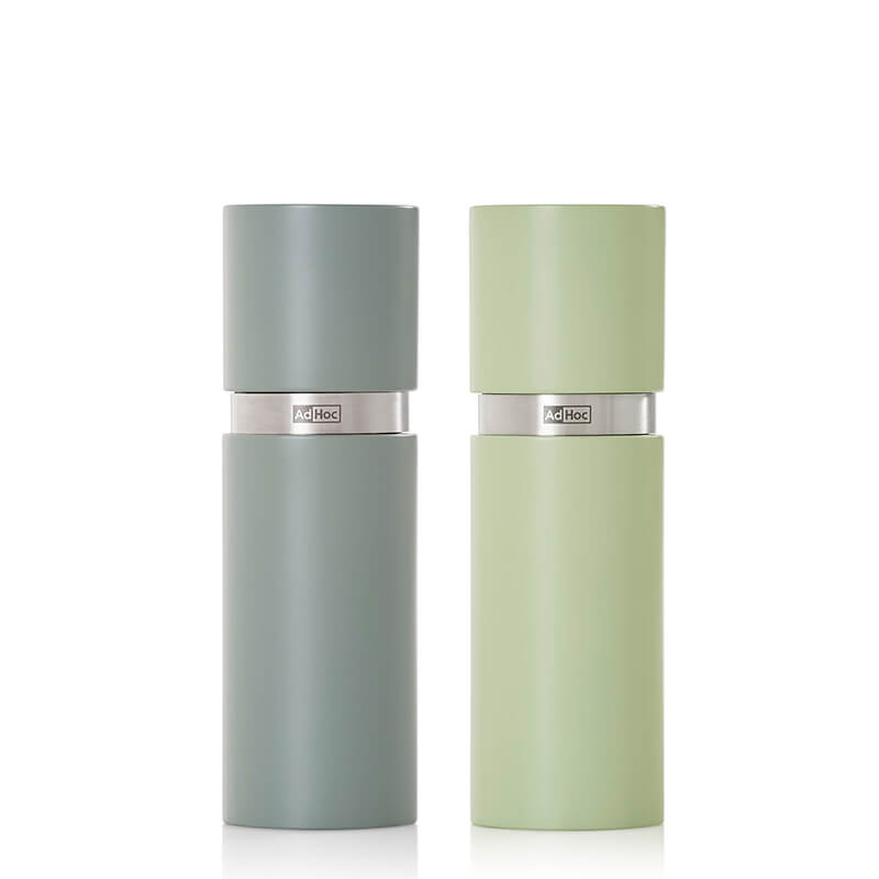 AdHoc Pfeffer- & Salzmühle Set Textura mit CeraCut® Ceramic Mahlwerk aus Buchenholz lackiert & Edelstahl dark green & light green, 15 cm weitere Ansicht AdHoc Pfeffer- & Salzmühle Set Textura mit CeraCut® Ceramic Mahlwerk aus Buchenholz lackiert & Edelstahl dark green & light green, 15 cm