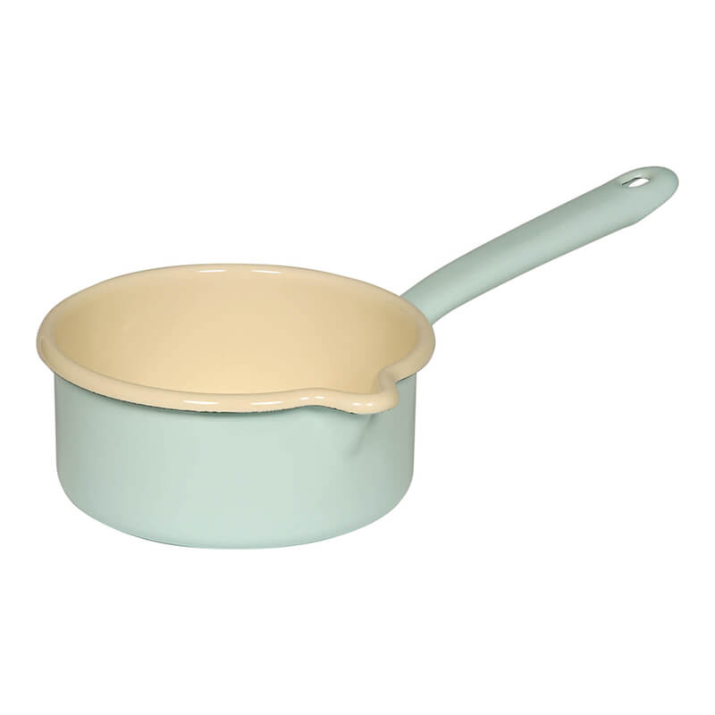 Riess Stielkasserolle mit großem Ausguss türkis, 14 cm - 0,75 l