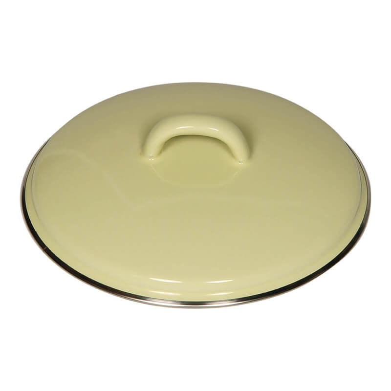 Riess Deckel mit Chromrand gelb, 16 cm