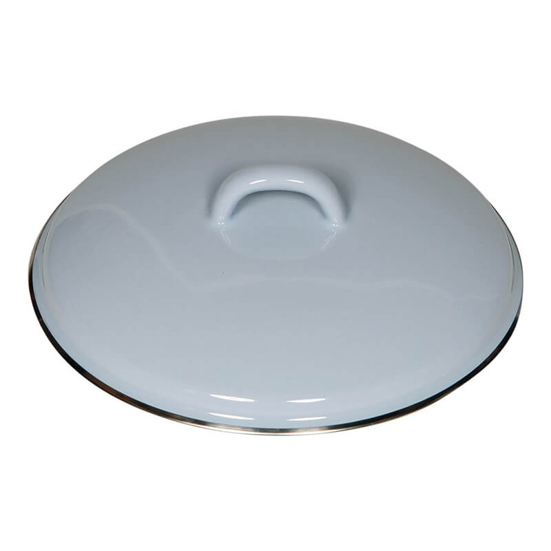 Riess Deckel mit Chromrand blau, 18 cm
