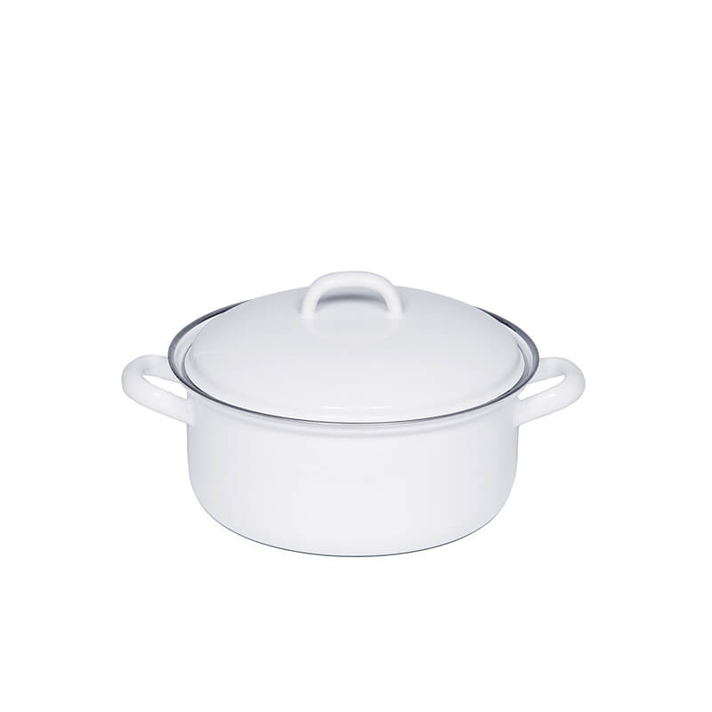 Riess Kasserolle mit Deckel weiß, 12 cm - 0,5 l weitere Ansicht Riess Kasserolle mit Deckel weiß, 12 cm - 0,5 l