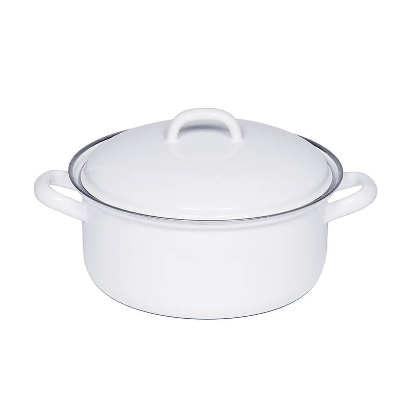 Riess Kasserolle mit Deckel weiß, 18 cm - 1,5 l weitere Ansicht Riess Kasserolle mit Deckel weiß, 18 cm - 1,5 l