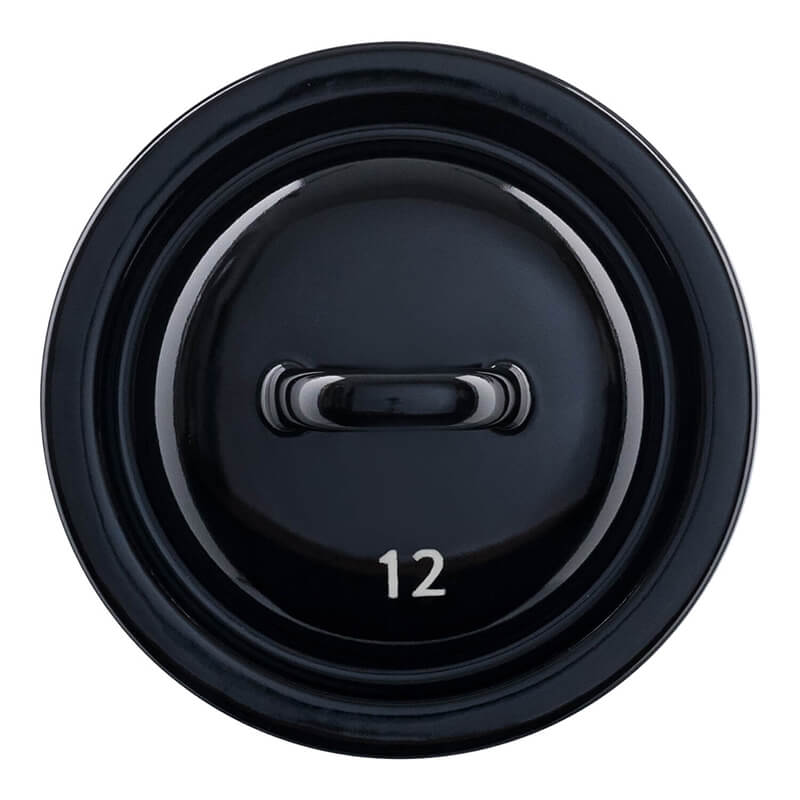 Riess Zwergen & Riesen Deckel schwarz, 12 cm