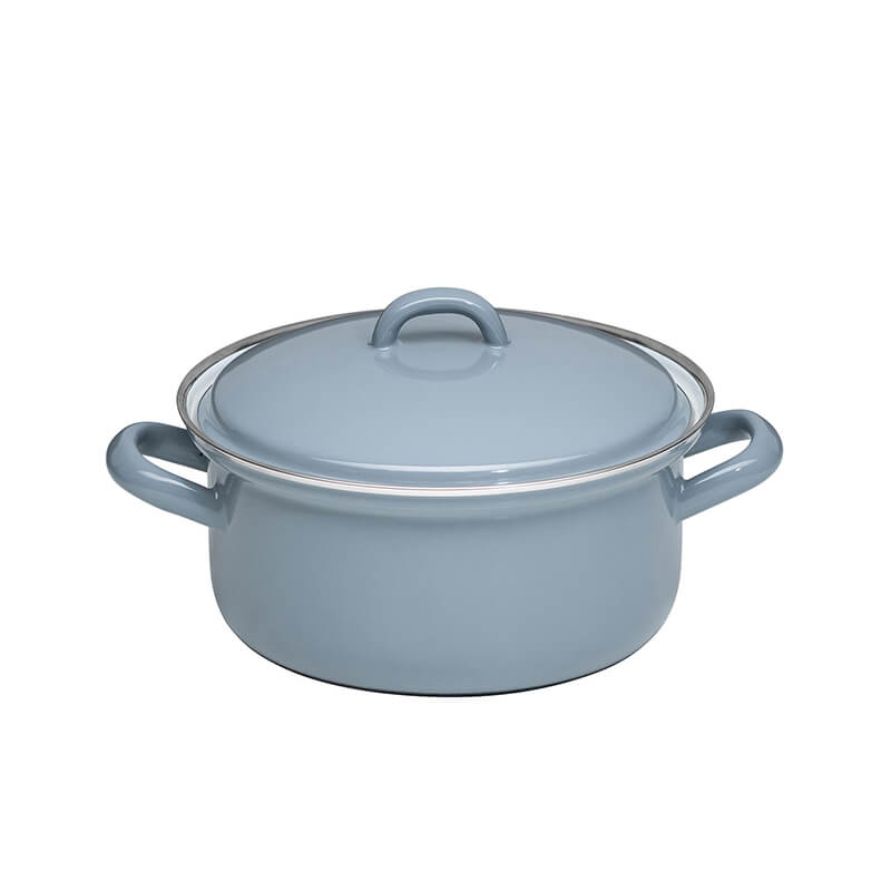 Riess Kasserolle mit Deckel grau, 16 cm - 1 l weitere Ansicht Riess Kasserolle mit Deckel grau, 16 cm - 1 l