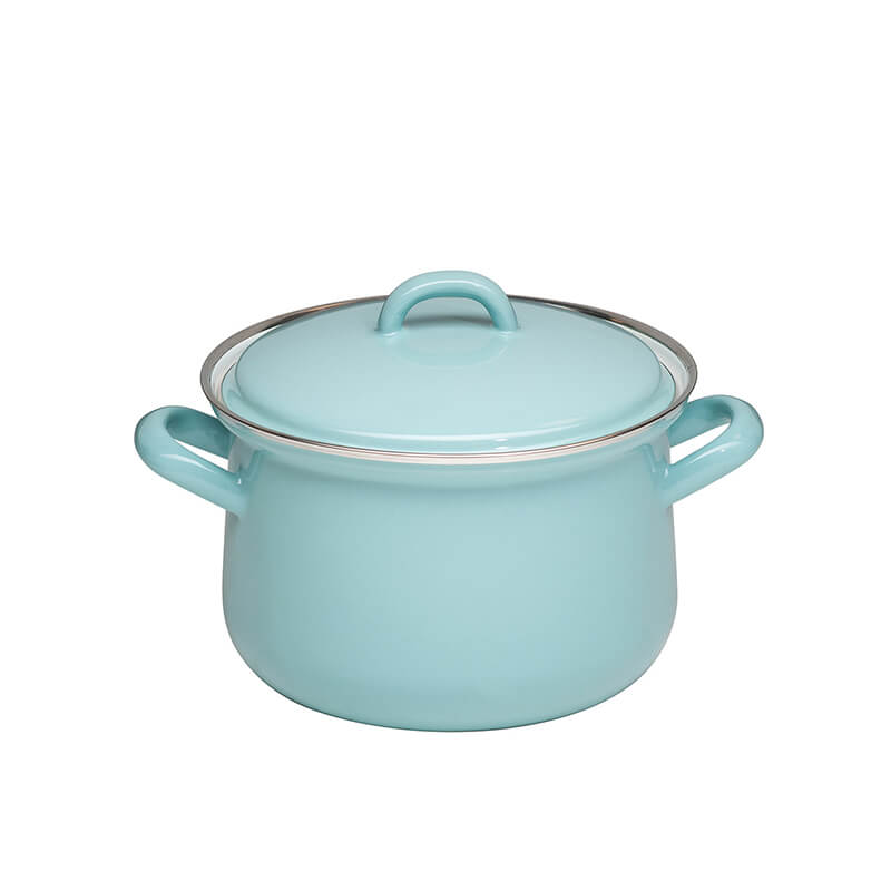 Riess Fleischtopf mit Deckel türkis hell, 16 cm - 1,5 l weitere Ansicht Riess Fleischtopf mit Deckel türkis hell, 16 cm - 1,5 l