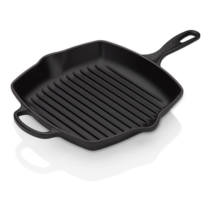 Le Creuset Grillpfanne quadratisch Signature schwarz, 26 cm weitere Ansicht Le Creuset Grillpfanne quadratisch Signature schwarz, 26 cm