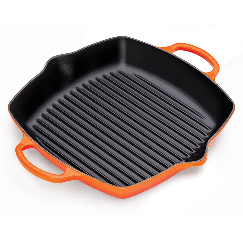 Le Creuset Grillpfanne quadratisch Signature ofenrot, 30 cm weitere Ansicht Le Creuset Grillpfanne quadratisch Signature ofenrot, 30 cm