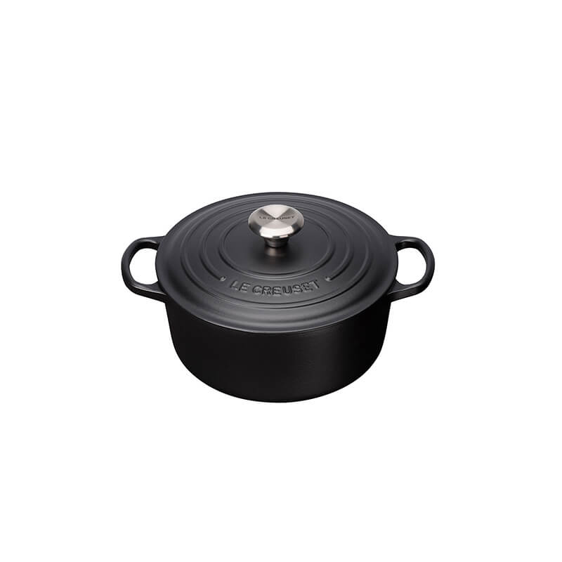 Le Creuset Bräter rund Signature schwarz, 28 cm weitere Ansicht Le Creuset Bräter rund Signature schwarz, 28 cm