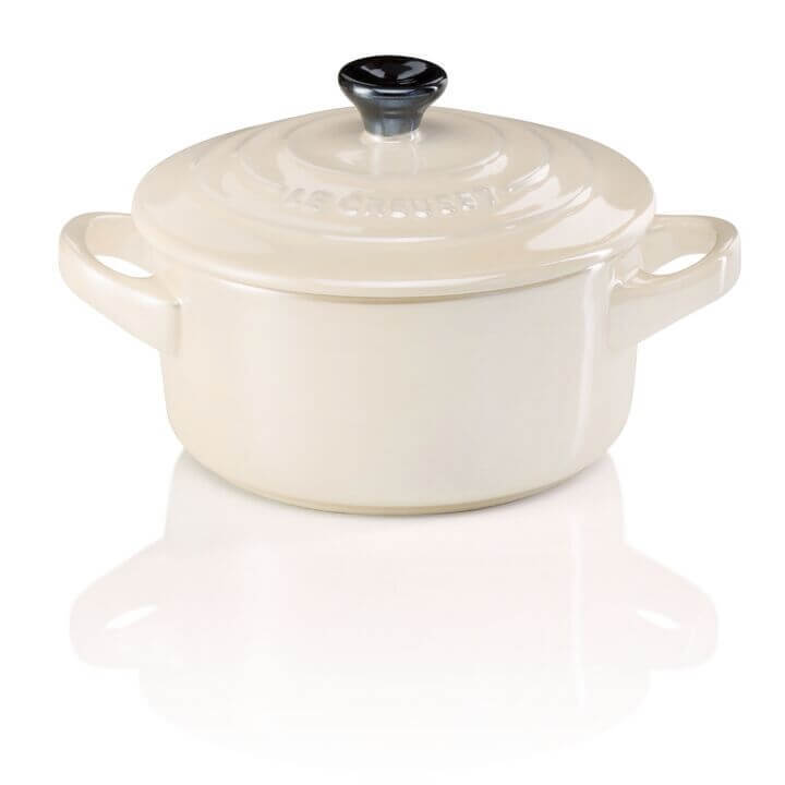 Le Creuset Mini Cocotte Metallic creme metallic weitere Ansicht Le Creuset Mini Cocotte Metallic creme metallic