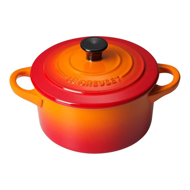 Le Creuset Mini Cocotte ofenrot weitere Ansicht Le Creuset Mini Cocotte ofenrot