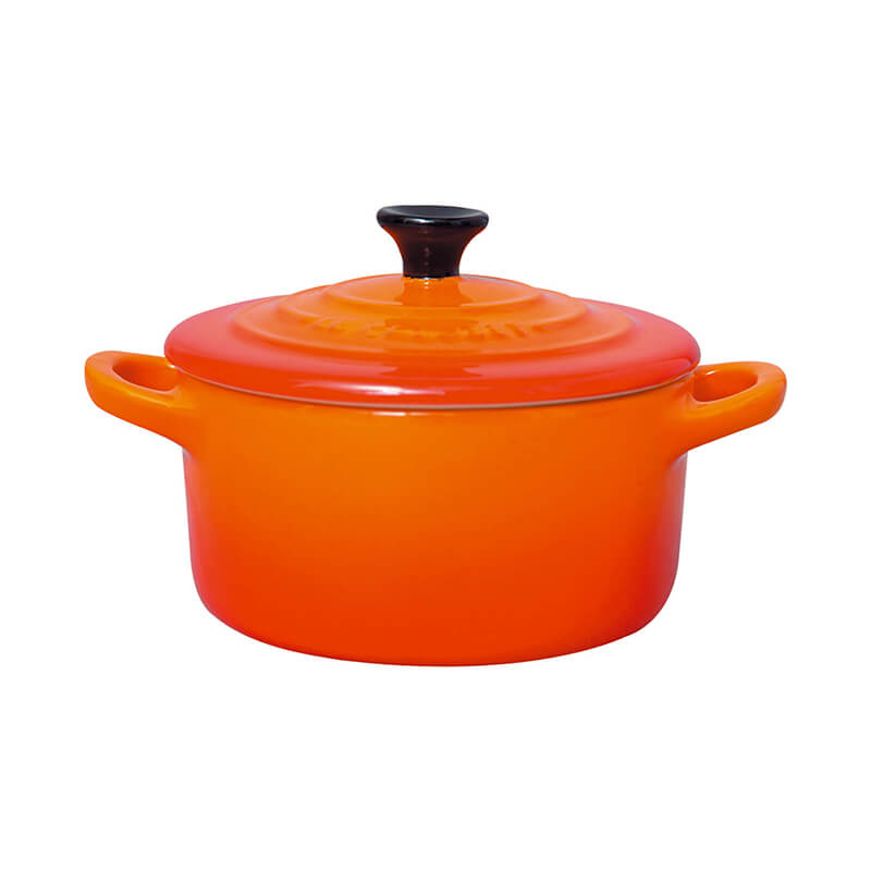 Le Creuset Mini Cocotte ofenrot weitere Ansicht Le Creuset Mini Cocotte ofenrot