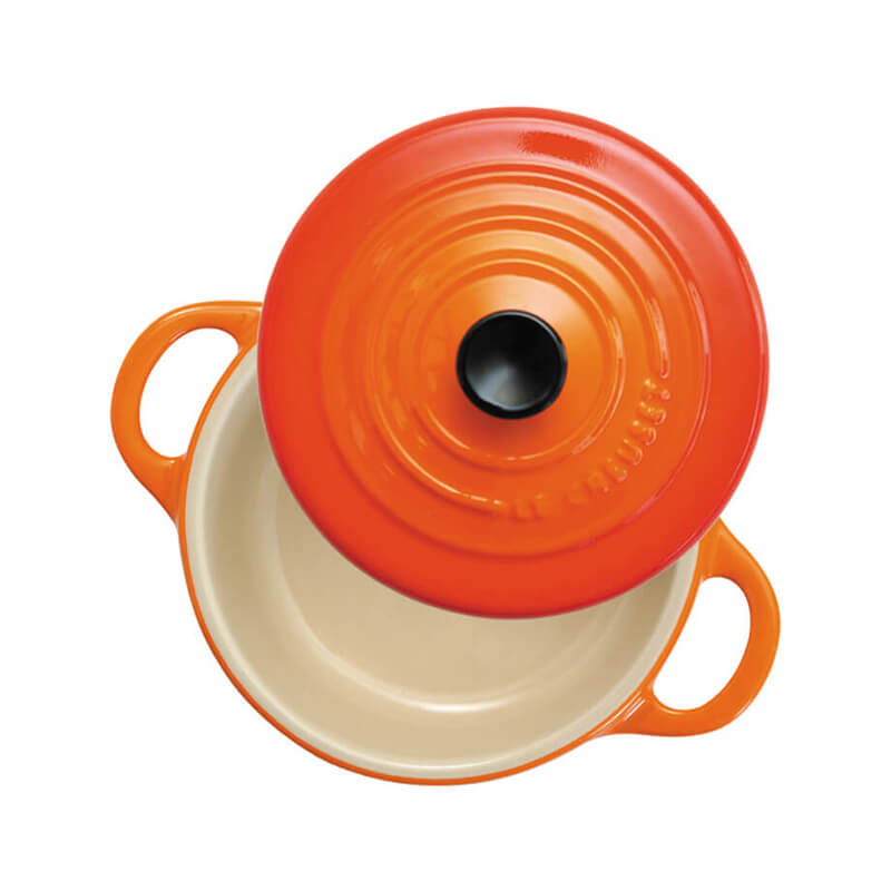 Le Creuset Mini Cocotte ofenrot weitere Ansicht Le Creuset Mini Cocotte ofenrot