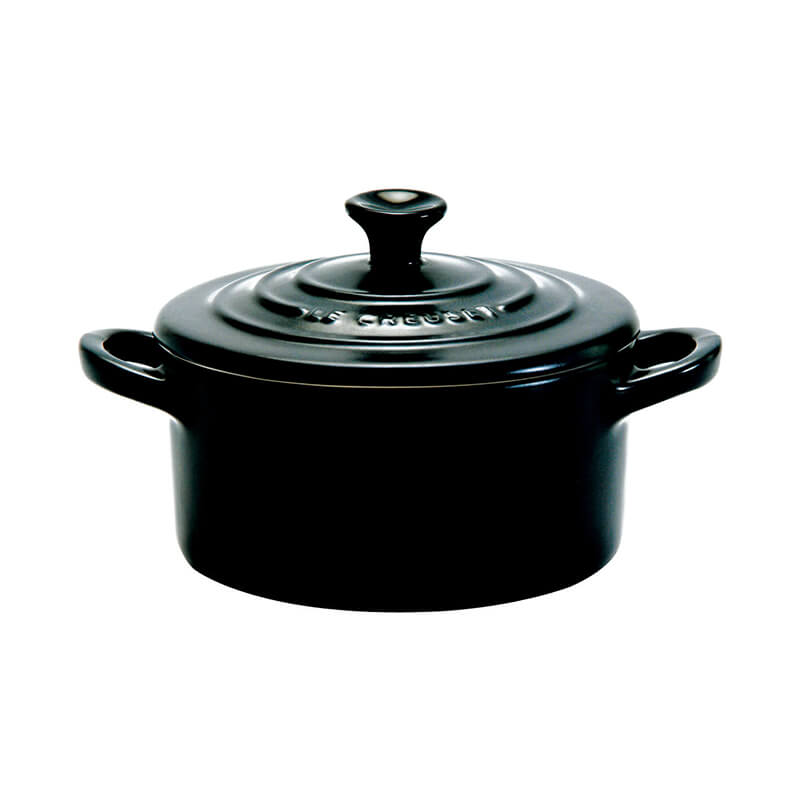 Le Creuset Mini Cocotte schwarz weitere Ansicht Le Creuset Mini Cocotte schwarz