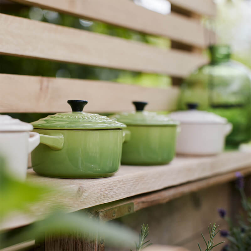 Le Creuset Mini Cocotte palm weitere Ansicht Le Creuset Mini Cocotte palm