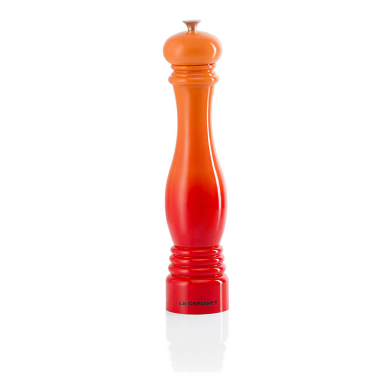 Le Creuset Große Pfeffermühle 30 cm ofenrot, weitere Ansicht Le Creuset Große Pfeffermühle 30 cm ofenrot,