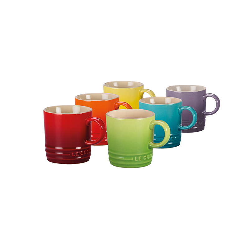 Le Creuset Espressotassen 6er-Set Regenbogen, je 100 ml weitere Ansicht Le Creuset Espressotassen 6er-Set Regenbogen, je 100 ml