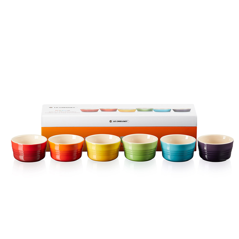 Le Creuset Mini Förmchen 6er-Set Regenbogen, je 100 ml weitere Ansicht Le Creuset Mini Förmchen 6er-Set Regenbogen, je 100 ml