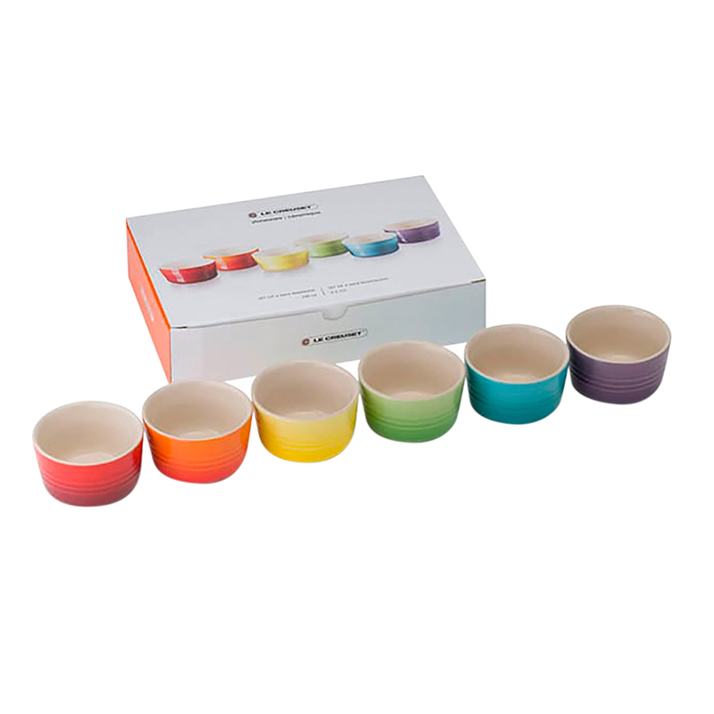 Le Creuset Mini Förmchen 6er-Set Regenbogen, je 100 ml weitere Ansicht Le Creuset Mini Förmchen 6er-Set Regenbogen, je 100 ml
