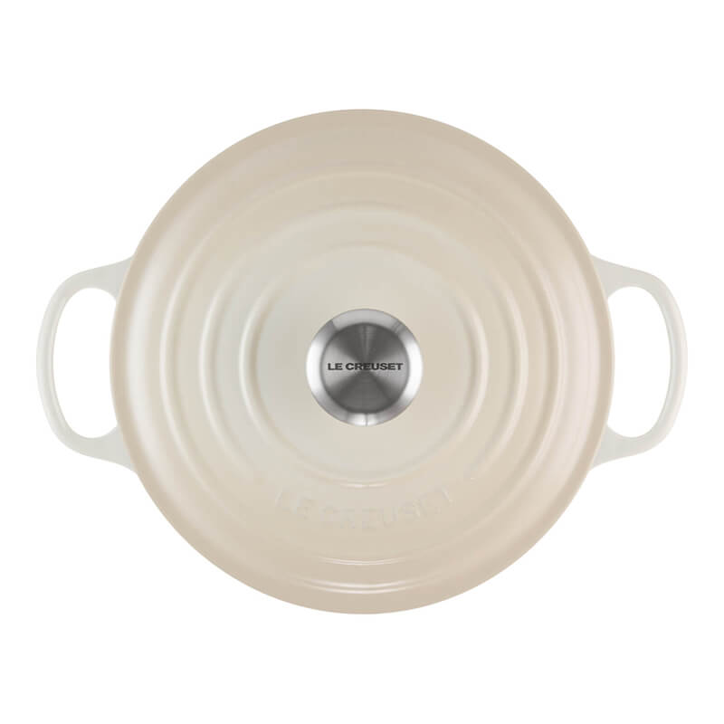 Le Creuset Bräter rund Signature meringue, 24 cm weitere Ansicht Le Creuset Bräter rund Signature meringue, 24 cm